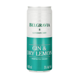Belgravia Gin And Dry Lemon 440ml